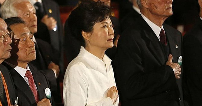 President Park was marking the 1919 uprising against Japanese colonial rule. Photo: AP
