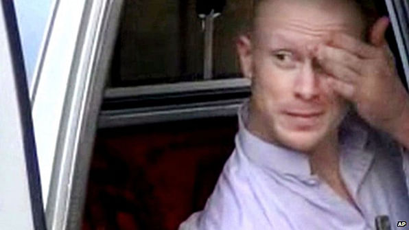 Images have emerged of Sgt Bergdahl release on Saturday