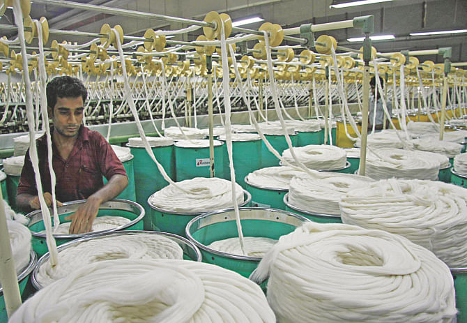 Local spinners will be able to survive from international competition if they are provided with bonded warehouse facilities. Photo: Star