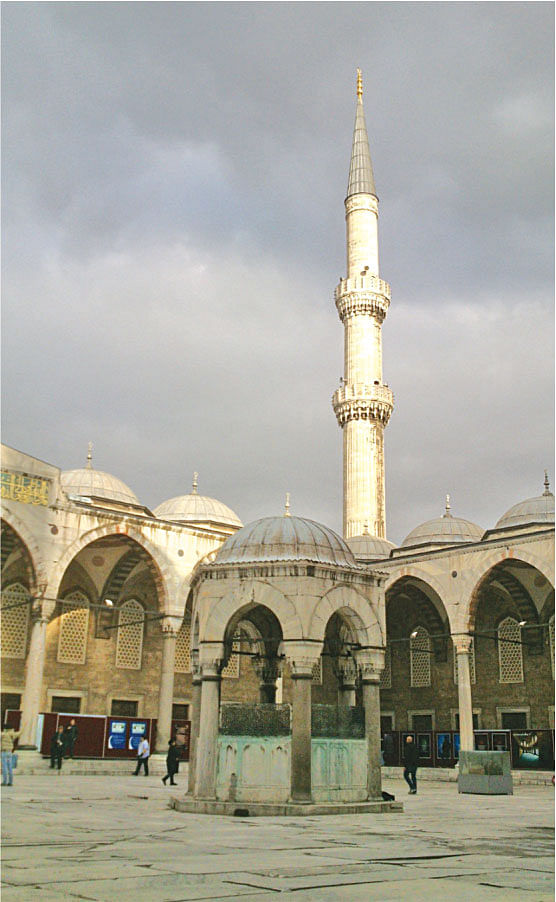 A minaret of the Blue Mosque, Istanbul. Photo: Adnan R Amin