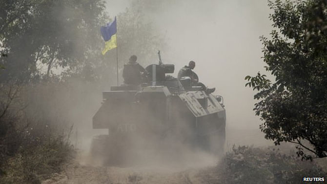 Ukrainian government forces pounded rebel-held Donetsk with artillery over the weekend. Photo: Reuters