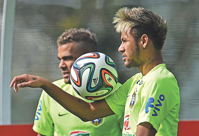 With four goals in three games, Neymar is already the joint top-scorer in this World Cup and Brazil will want him to add more to his tally today against Chile. PHOTO: AFP