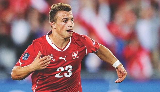 Xherden Shaqiri: The fun-loving Kosovo born midfielder is notorious for his quick shots or crosses with his left foot, catching the opposition off guard. 