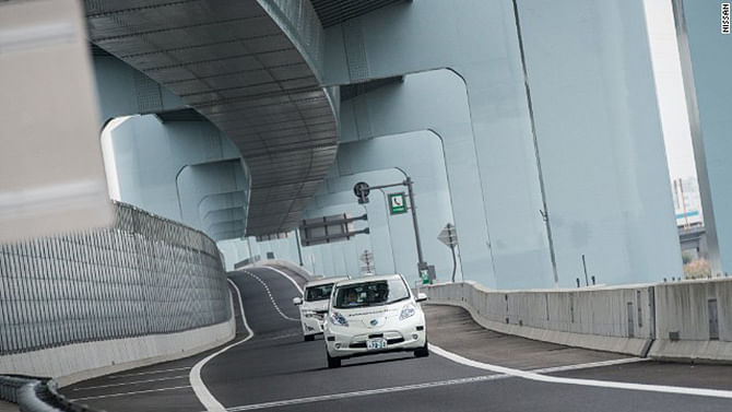 Nissan is hoping its driverless cars will be on the road in France by 2020. Photo taken from CNN.com