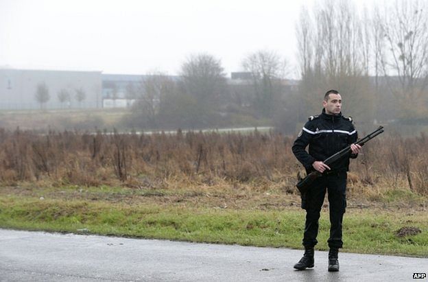  Roads into the town have been sealed off by police. Photo: AFP 