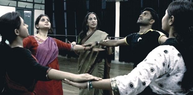 Minu Haque giving instructions to her troupe members. Photo: Zahedul I Khan