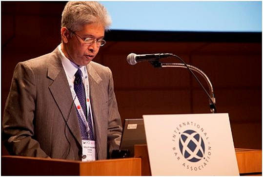 Adilur Rahman Khan addresses weeklong IBA annual conference in Tokyo, Japan ended on Friday. Photo: AHRC Press Centre