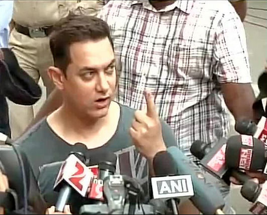 It's my duty to come out and vote, says Indian actor Aamir Khan after casting his ballot today. Photo taken from Hindustan Times.
