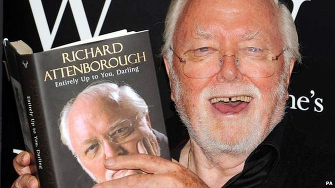Lord Attenborough's autobiography was published in 2008. This photo is taken from BBC website