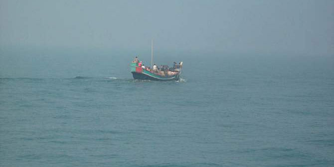 File photo of a fishing trawler in the Bay of Bengal.