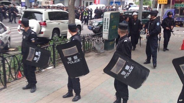 Security is tight in Urumqi, where ethnic tensions between Uighurs and Han Chinese continue