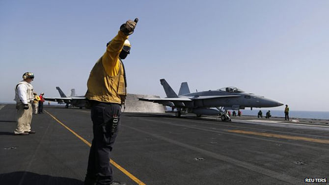 An investigation is underway into why the two F/A-18C Hornets crashed into the Pacific