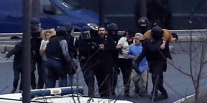 Several hostages freed at Jewish supermarket in Paris. Photo: AFP/ Thomas Samson 