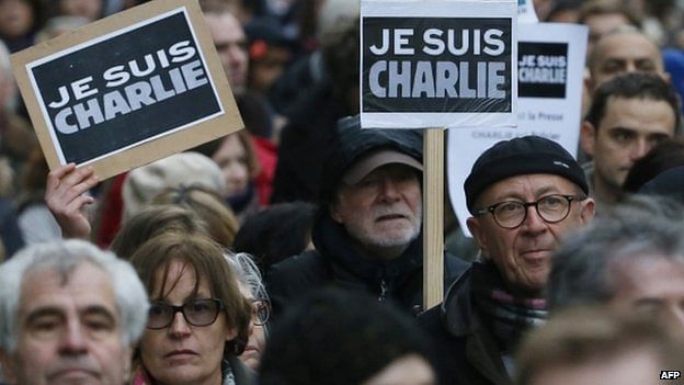 On Sunday, about 1.5 million people rallied in Paris in a show of solidarity with the victims