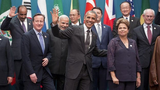 The G20 groups leaders from rich and emerging economies