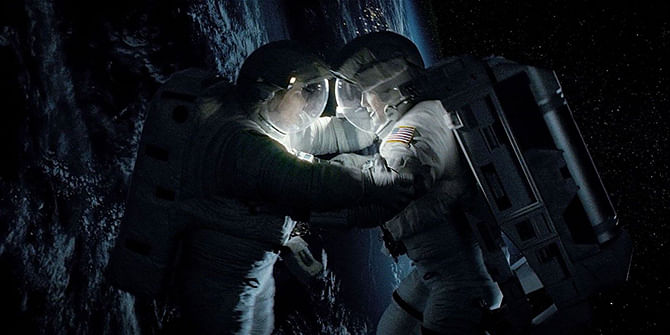 Sandra Bullock stars in Gravity as an astronaut stranded in space