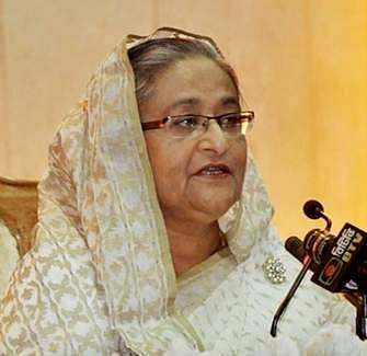 This July 23, 2013 photo shows Prime Minister Sheikh Hasina addressing a Deputy Commissioners’ Conference at the International Conference Centre in the Premier’s Office. Photo: BSS