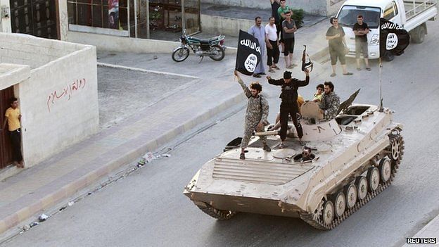 Islamic State fighters have seized large swathes of Iraq and Syria (file image from Raqqa). Photo: Reuters