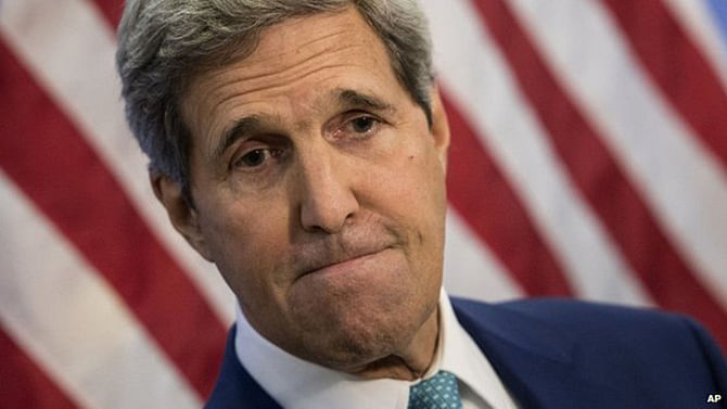 US Secretary of State John Kerry speaks during a press conference in Ankara, Turkey - 12 September 2014 John Kerry is seeking to build a 
