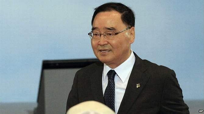 South Korea's Prime Minister Chung Hong-won resigned about 10 days after the sinking of the Sewol ferry to assuage criticism of the government