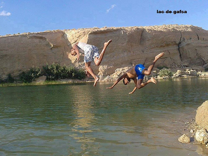 Photo taken from a Facebook page on LAC De GAFSA