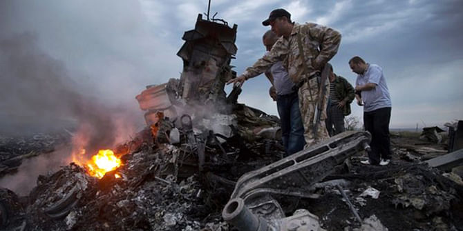 One of MH17's black boxes was reportedly sent to Moscow for analysis after being recovered. Photo taken from BBC