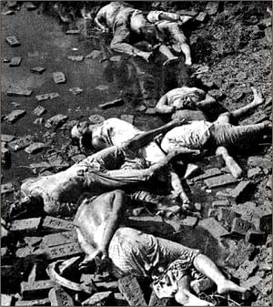 Pakistan forces and their collaborators killed top intellectuals at the fag end of Liberation War. This picture was taken from Rayer Bazar area on Dec 17, 1971. File photo