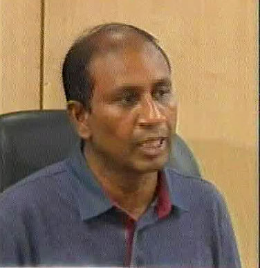 DMP Joint Commissioner (media) Monirul Islam briefing reporters on the ban on rallies inside Dhaka metropolitan at police media centre on Sunday, January 4, 2014. Photo: TV grab
