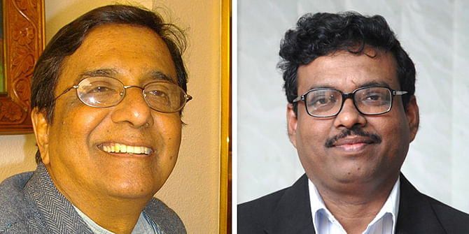 Prothom Alo's editor Matiur Rahman and joint editor Mizanur Rahman Khan
