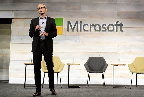 Satya Nadella last month at his first shareholders meeting as Microsoft’s chief executive. Photo: Reuters 