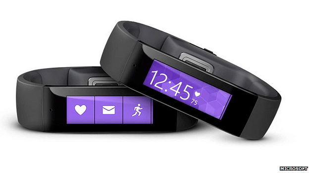 Microsoft's new fitness band can last for two days on a single charge. Photo taken from BBC