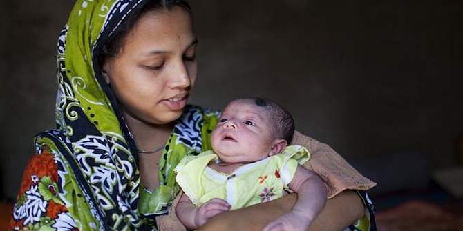 Miracle: Nazma with baby boy Junaid
