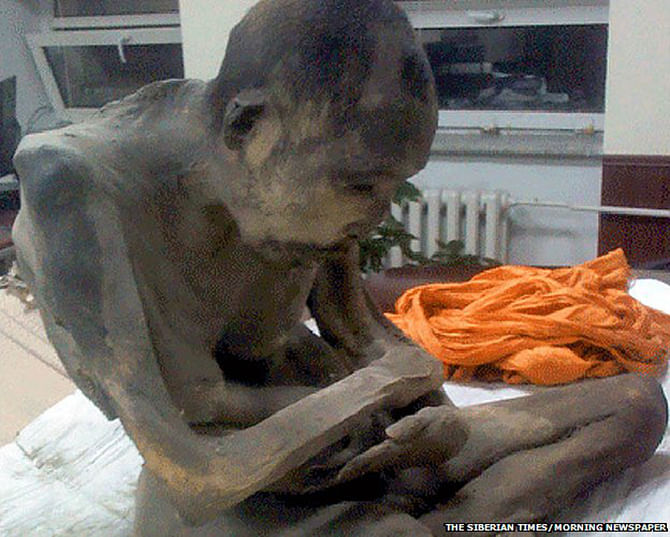 The monk was found as he was about to be sold on the black market. Photo taken from BBC