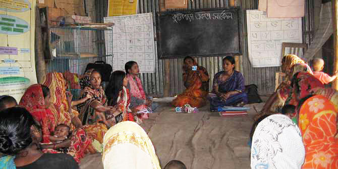This Star file photo shows women participating in a session organised by a local non-government organisation during its education programme implementation.  