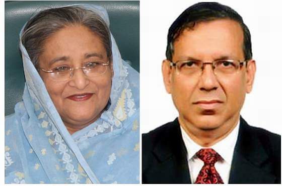 Prime minister Sheikh Hasina and Law Minister Anisul Huq