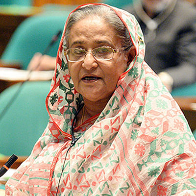Prime Minister Sheikh Hasina speaks at the Parliament. Photo: PMO