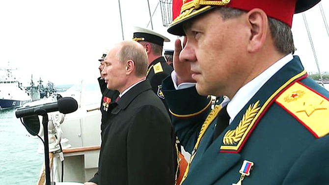 Vladimir Putin hailed the incorporation of Crimea into the Russian Federation. Photo: BBC Online