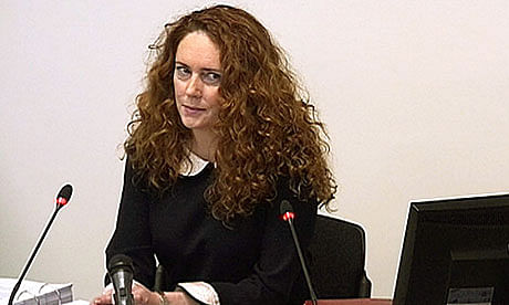 TThis 2012 file photo shows Rebekah Brooks giving evidence to the Leveson inquiry. Photo: Reuters