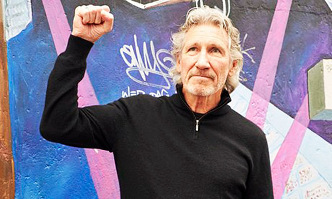Roger Waters says the parallels between Israel and Germany in the 1930s were 'crushingly obvious'. This photo is taken from The Guardian website.