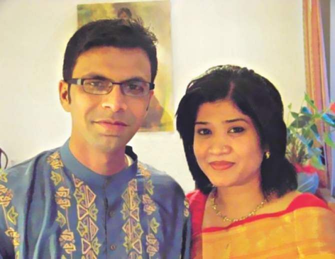 Sagar Sarowar and his wife Meherun Runi