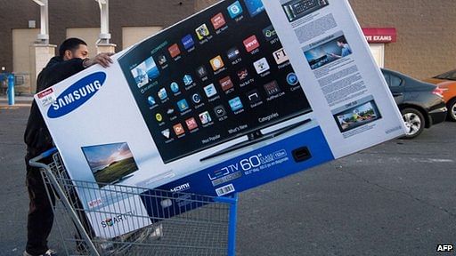 Samsung said personal information could be scooped up by the Smart TV. Photo: AFP
