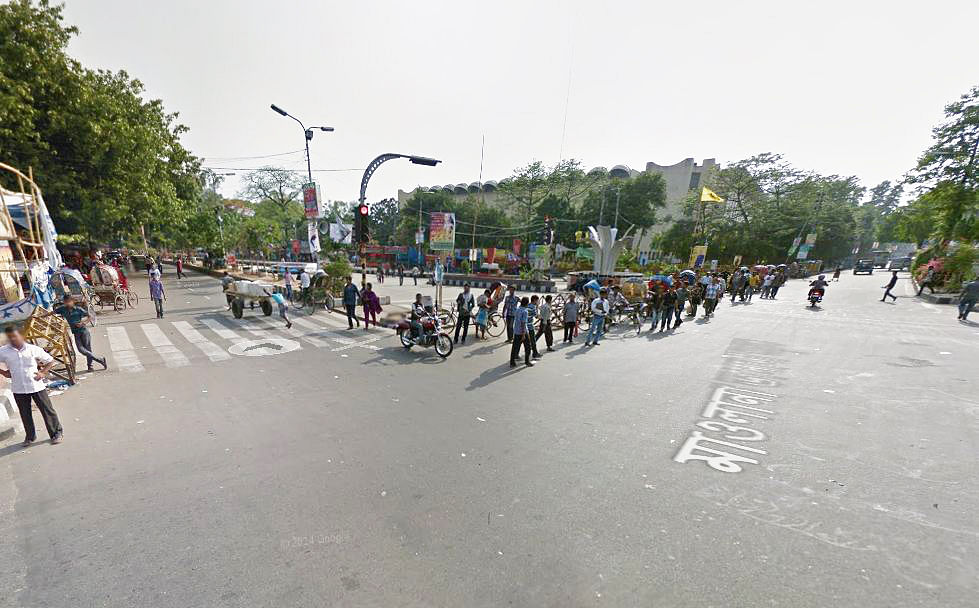 File photo of Shahbag intersection in Dhaka. 