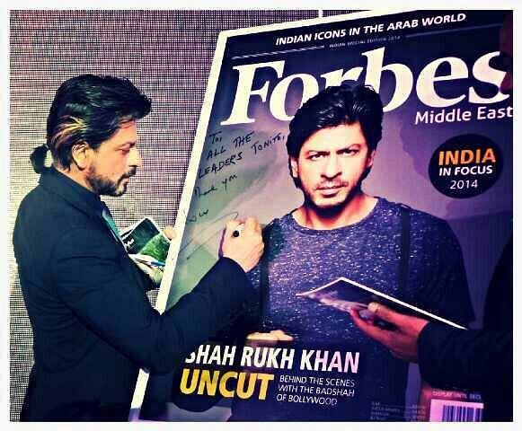 This photo of Shah Rukh Khan is taken from the actor's Facebook page.