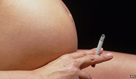 Smoking during pregnancy is not advised because it can damage the foetus. Photo taken from BBC