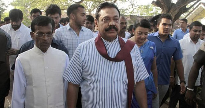 Rajapaksa's office said he would ensure a smooth transition to his successor. Photo: AP