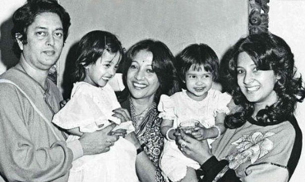 She married Dibanath Sen, son of a wealthy Bengali industrialist, Adinath Sen in 1947. The couple has one daughter, Moon Moon Sen, who is also the mother of actresses Riya and Raima Sen.