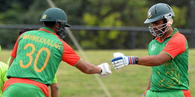 Bangladesh are eyeing a win before the World Cup kicks off. Photo: AFP