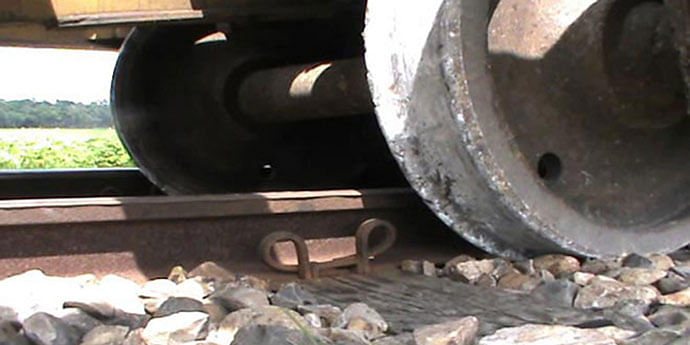 In this November 2 file photo, wheels of a compartment of a Chittagong-bound train from Sylhet derailed in Comilla halting train service on Dhaka-Chittagong and Dhaka-Sylhet routes.