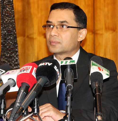 BNP Senior Vice-chairman Tarique Rahman dismisses possibility of further dialogue with Awami League from a press briefing in London
