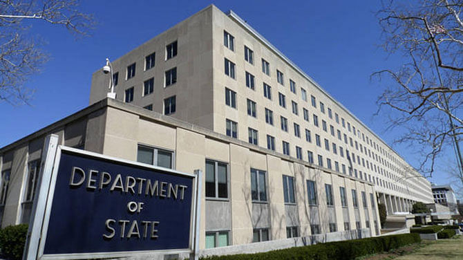 The Harry S. Truman Building, headquarters for the State Department, is seen in Washington, in this March 9, 2009 file photo. The State Department has taken the unprecedented step of shutting down its entire unclassified email system as technicians repair possible damage from a suspected hacker attack. Photo: AP